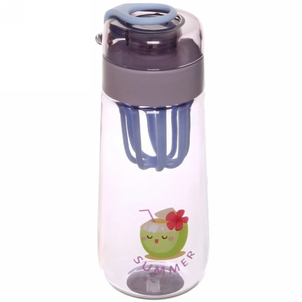 Бутылка питьевая пластиковая 430мл «Фрукты Лето»