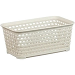 Ящик РОТАНГ 2,2л 240х100мм белый ротанг