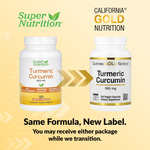 California Gold Nutrition, куркумин из куркумы, 500 мг, 120 растительных капсул