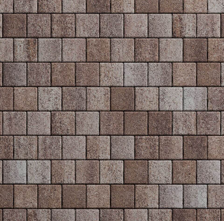 Тротуарная плитка КВАДРАТ 100х100 мм Листопад гранит Хаски