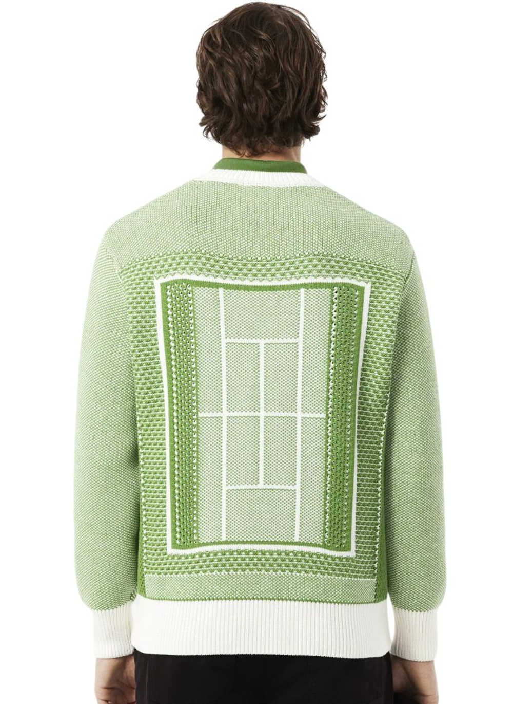 Куртка теннисная Lacoste Court Graphic - green/white