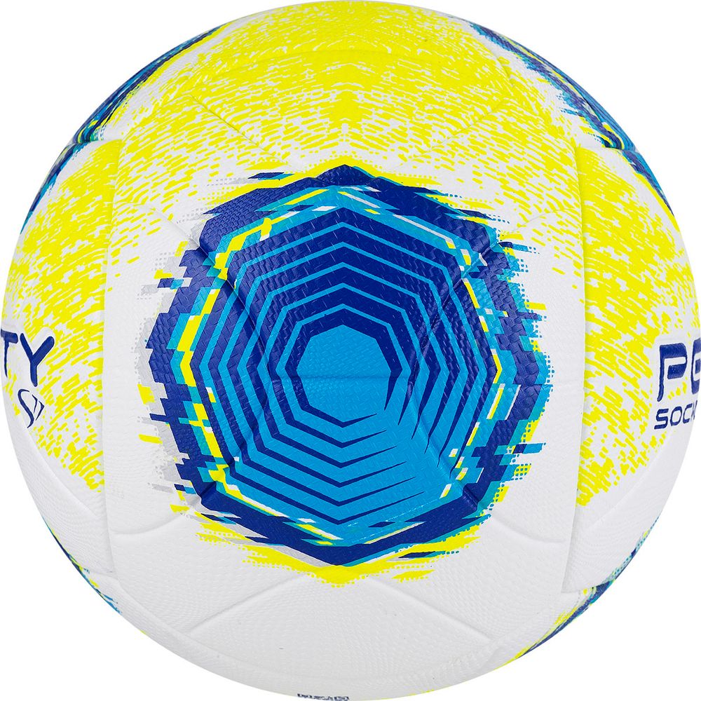 Мяч футбольный PENALTY BOLA SOCIETY S11 R2 XXII 5213261090-U, размер 5, бело-жёлто-голубой