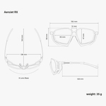 Спортивные очки c диоптриями Scicon Aerojet Titanium Sunglasses Crystal Gloss Multi Mirror Silver + Rain Clear Lenses