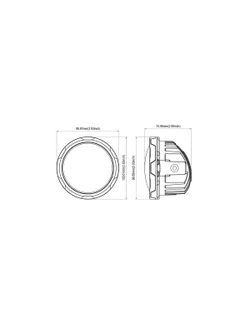 Светодиодные фара комбинированного света AURORA 102 мм 60W (комплект 2 шт)
