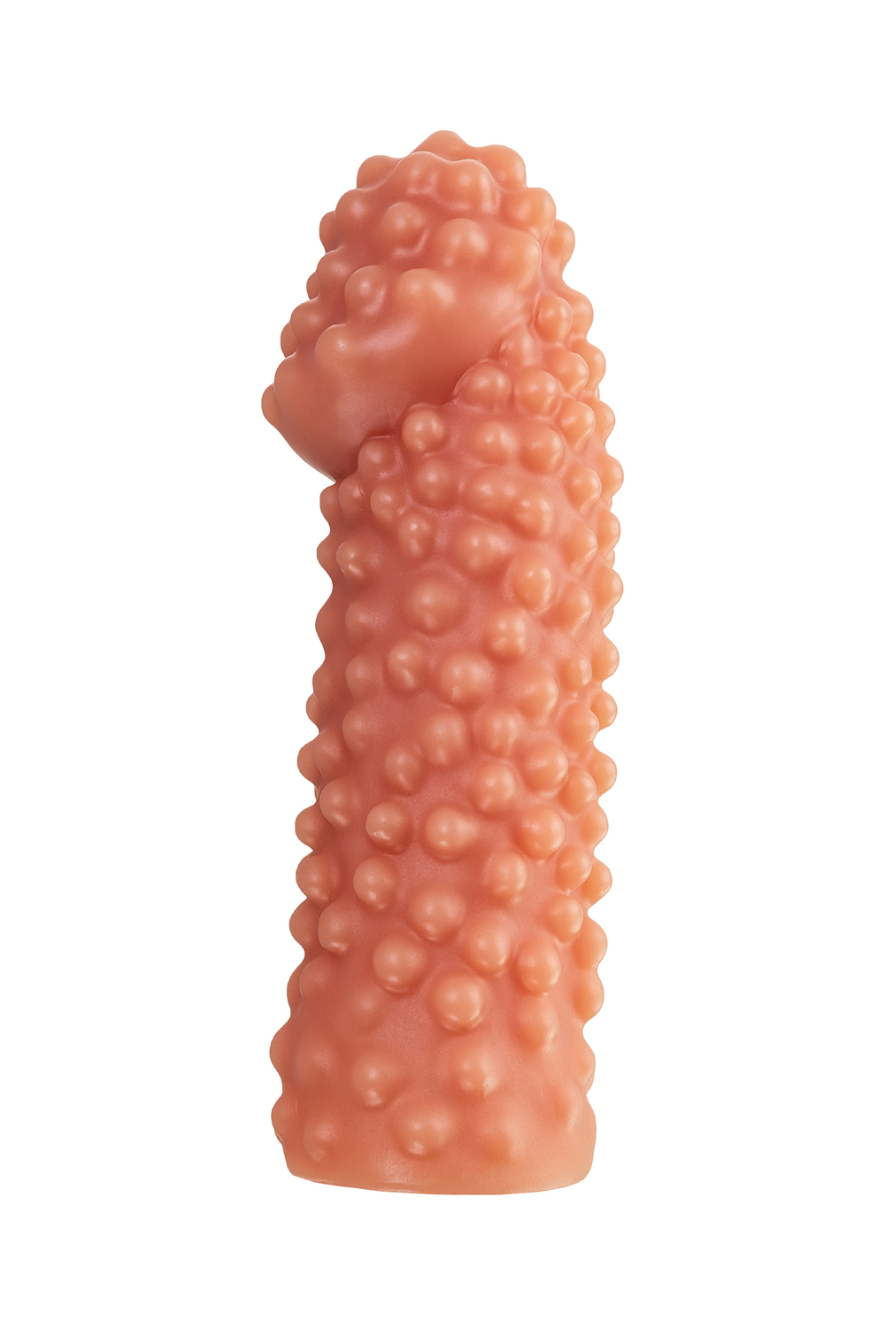 Насадка реалистичная KOKOS PENIS SLEEVE с дополнительной стимуляцией, TPE, телесная, 16.5 см