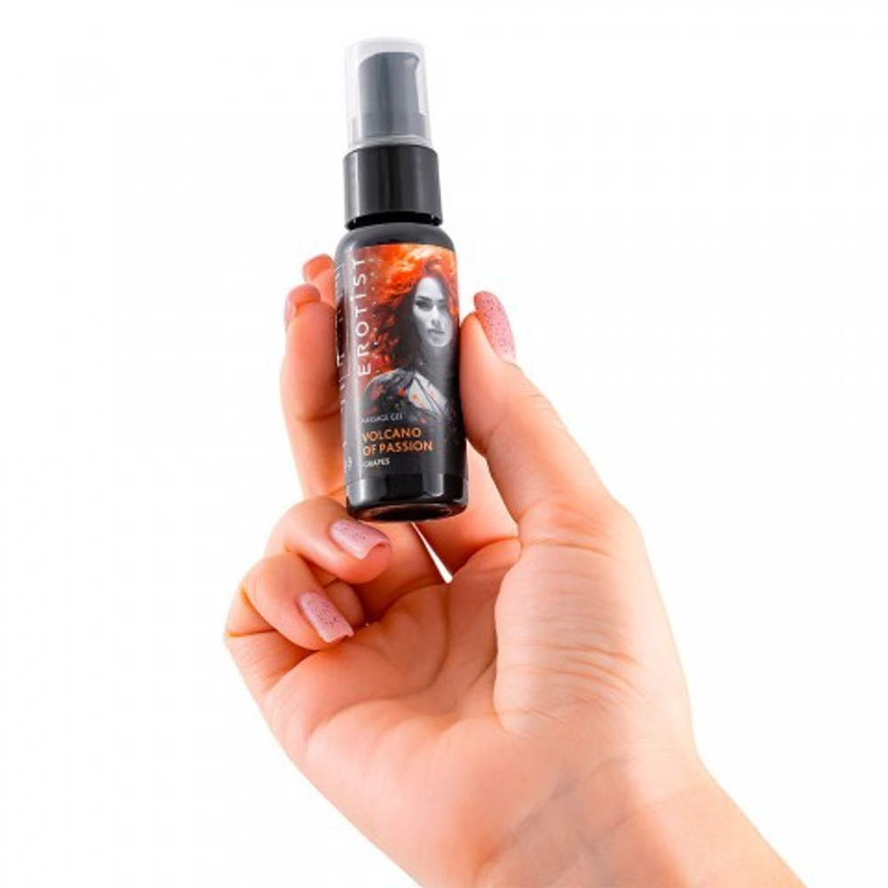 Гель Erotist с эффектом вибрации VOLCANO OF PASSION со вкусом винограда 25 мл