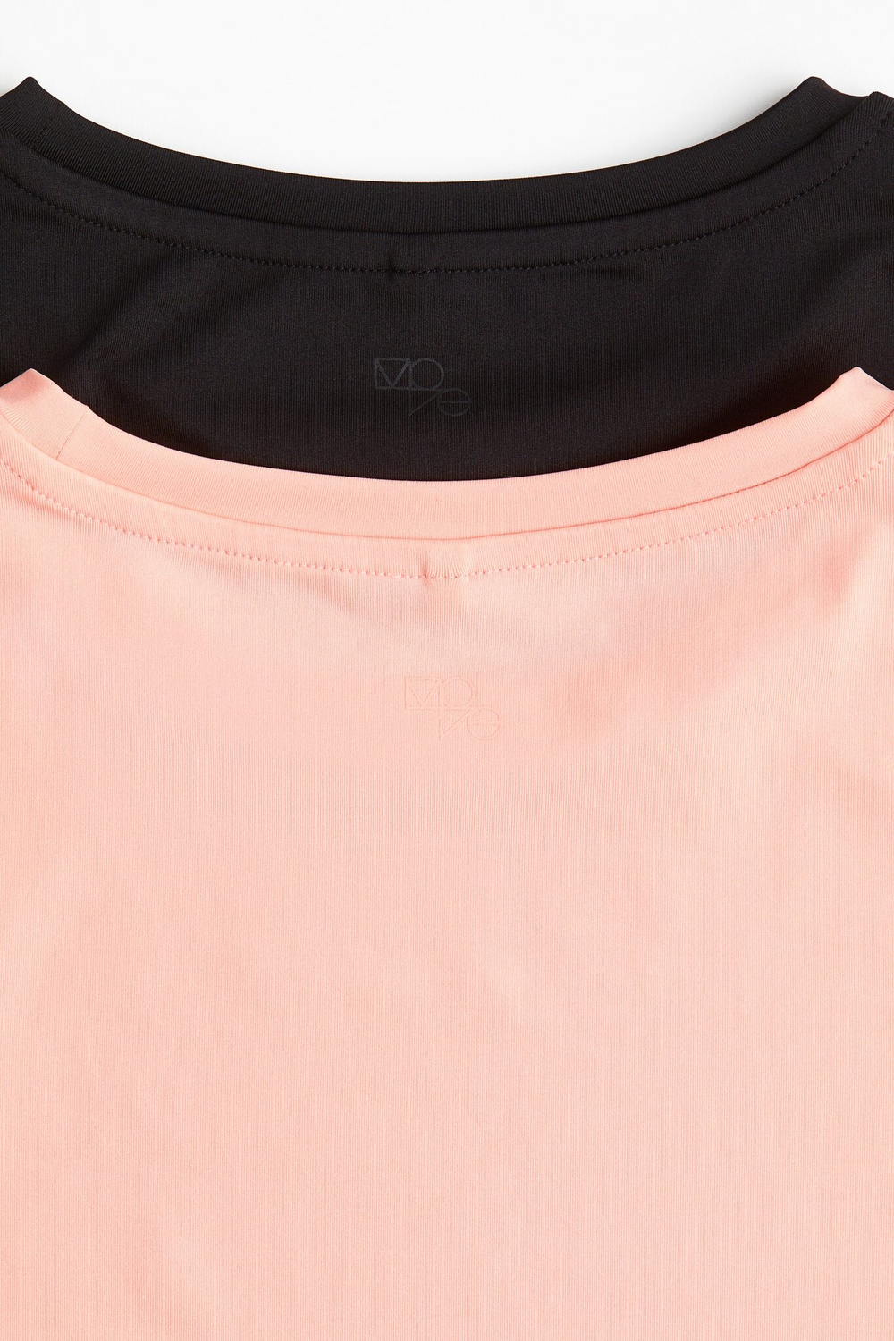 H&M Два спортивных топа DryMove™, черный/розовый