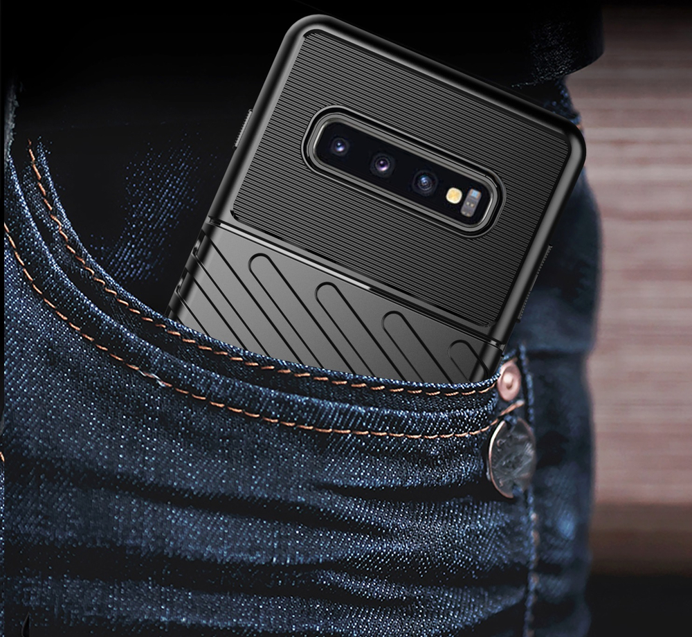 Чехол для Samsung Galaxy S10 Plus цвет Black (черный), серия Onyx от Caseport