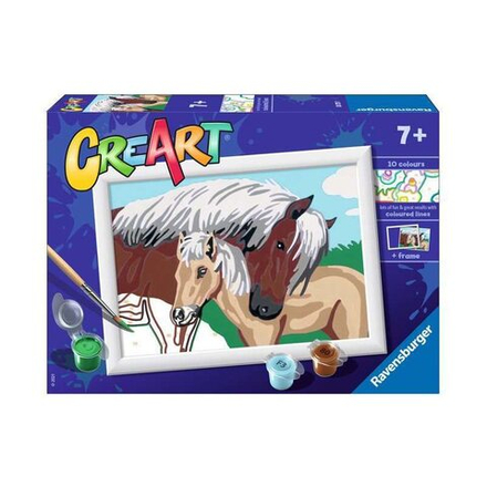 Ravensburger - CreArt Книжка-раскраска для детей Koniki 200757