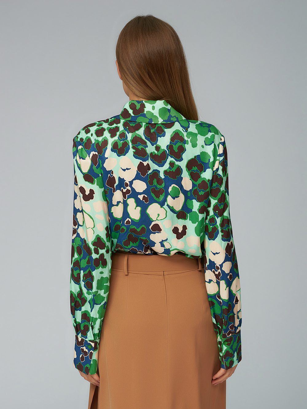 Блузка с воротом чекер