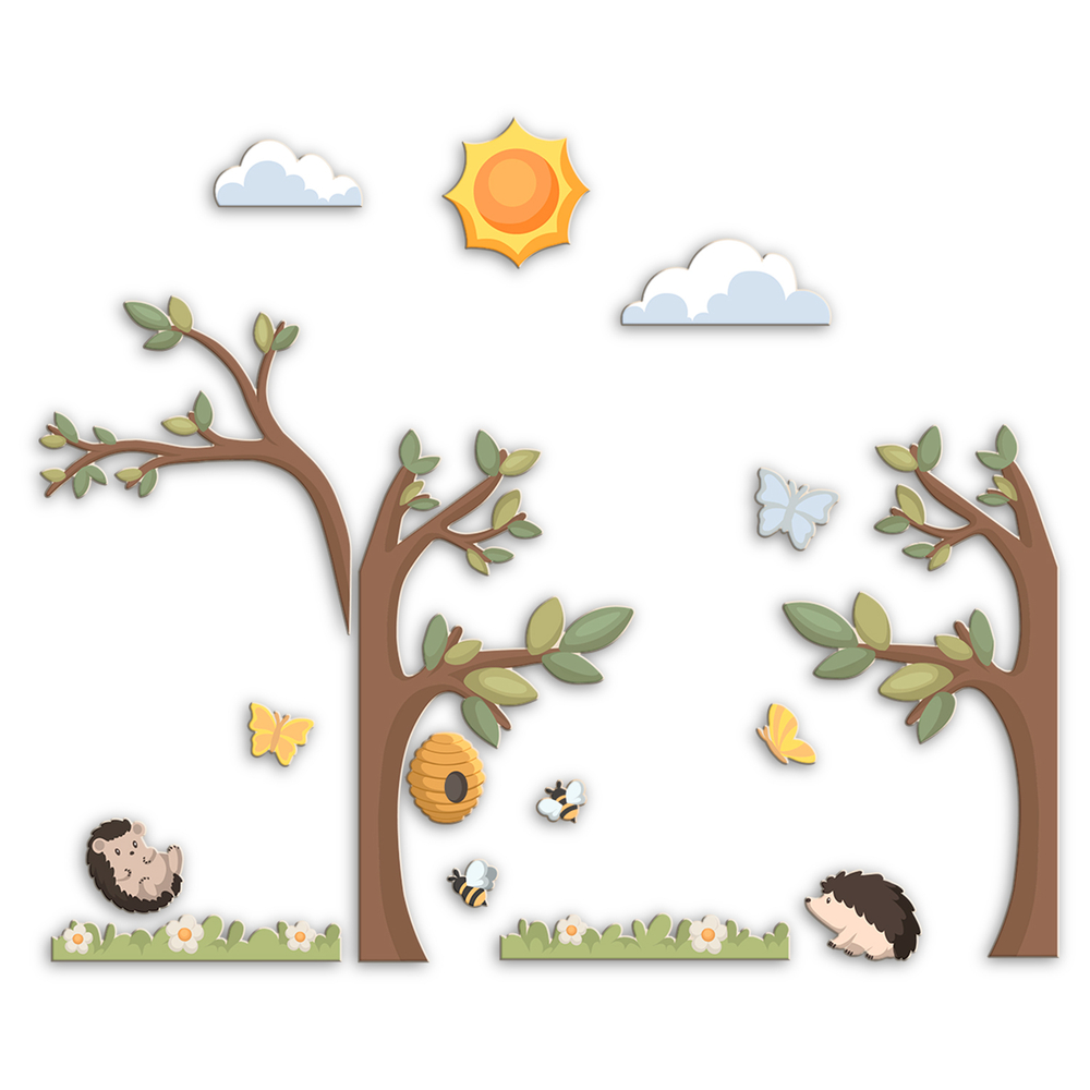 Набор декоративных настенных элементов серии Скандик