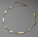 чокер hexagon золото