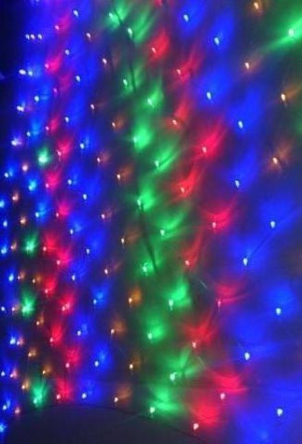 Сетка 6х4 метра, 672LED мультиколор, соединяемая