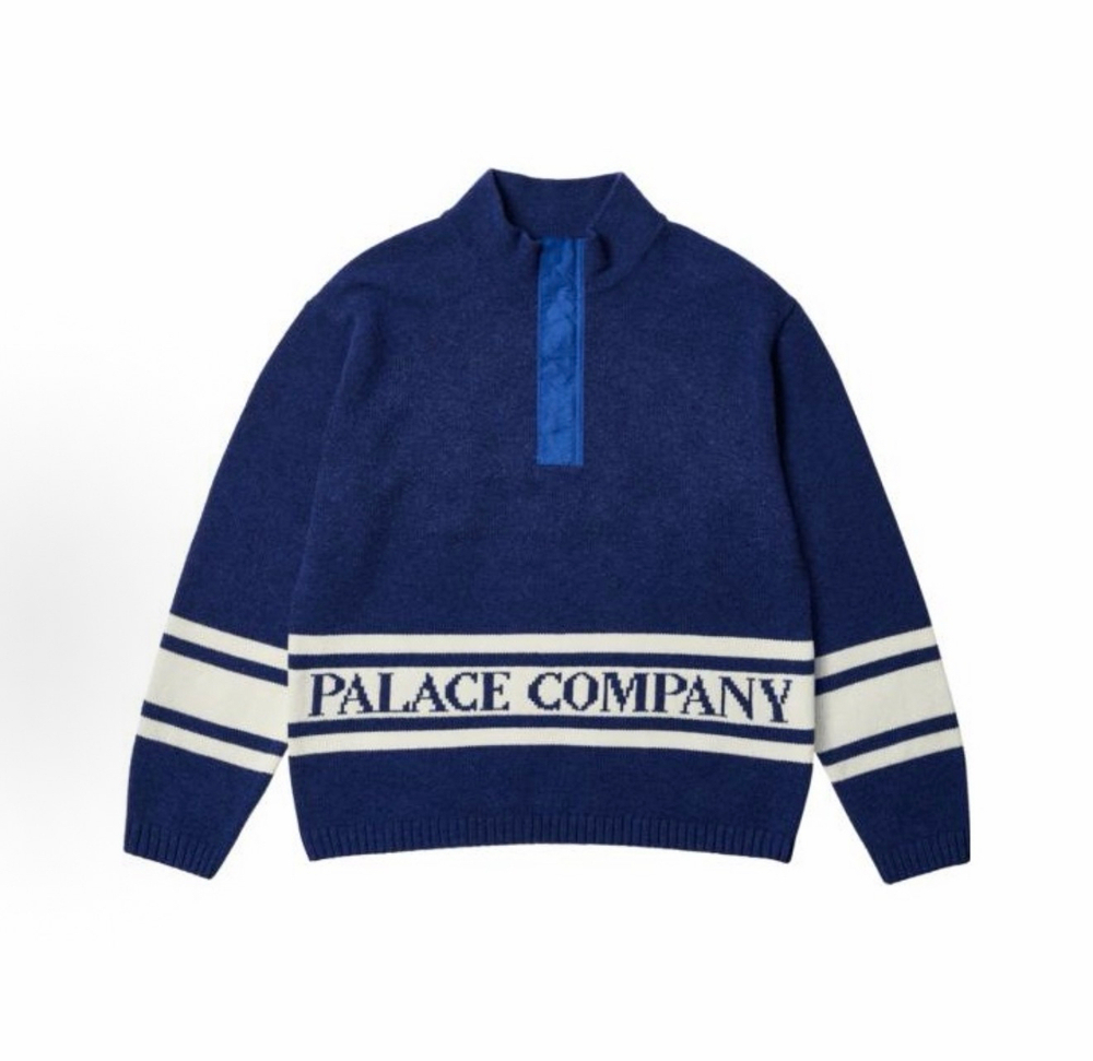 Свитер Palace x C.P. Company Funnel Neck Knit Bright Cobalt