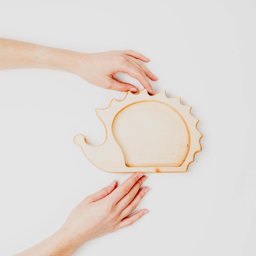 Деревянная менажница "Ежик" из кедра