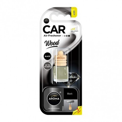 AROMA CAR Подвесной ароматизатор WOOD Black