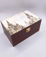 Шкатулка ручной работы декупаж "Москва"