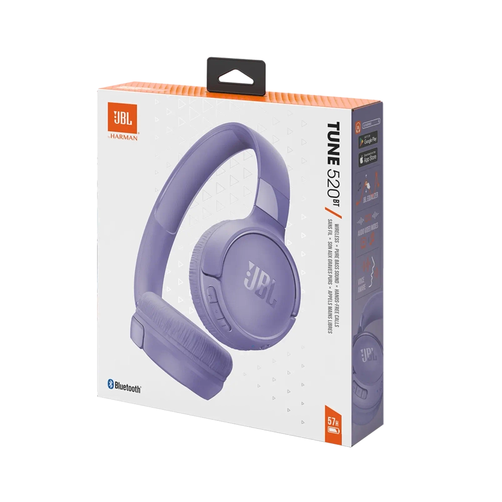 Беспроводные наушники JBL Tune 520BT, фиолетовый