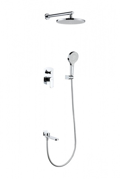 06165 Смеситель встраиваемый для душа с 3-функ. (ХРОМ) GANZER (6/1шт)