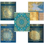 Тетрадь А5, 48 л., BRAUBERG, клетка, тиснение фольгой, УЗОРЫ, 403048, 5шт