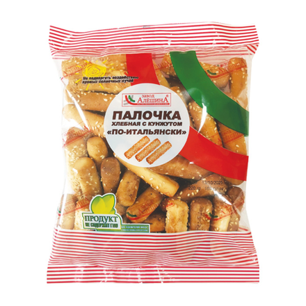 Хлебная палочка с кунжутом по-итальянски Завод Алешина 220 гр