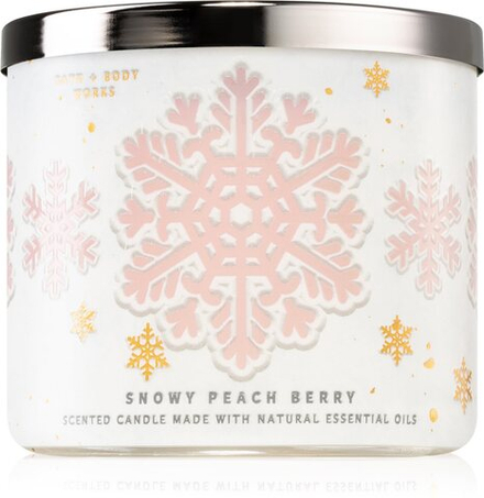 Bath & Body Works Snowy Peach Berry - ароматическая свеча /   411  g  / GTIN 667555539500