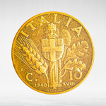 Italy 10 Centesimi 1940 R "Victor Emmanuel III", VF