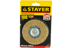 Дисковая латунированная щетка STAYER 0.3х100 мм 35114-100_z01