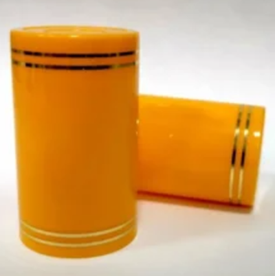 Полимерный колпачок для бутылок "Гуала", высота 58мм (цвет желтый)