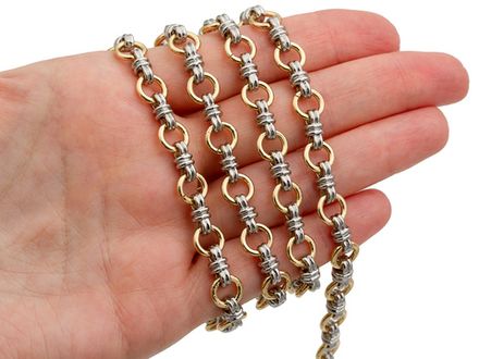 Цепь "Круглая. Биколор" 8мм