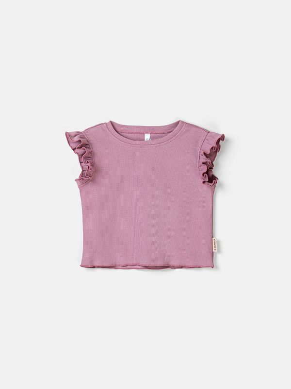 Футболка укороченная из кашкорсе 