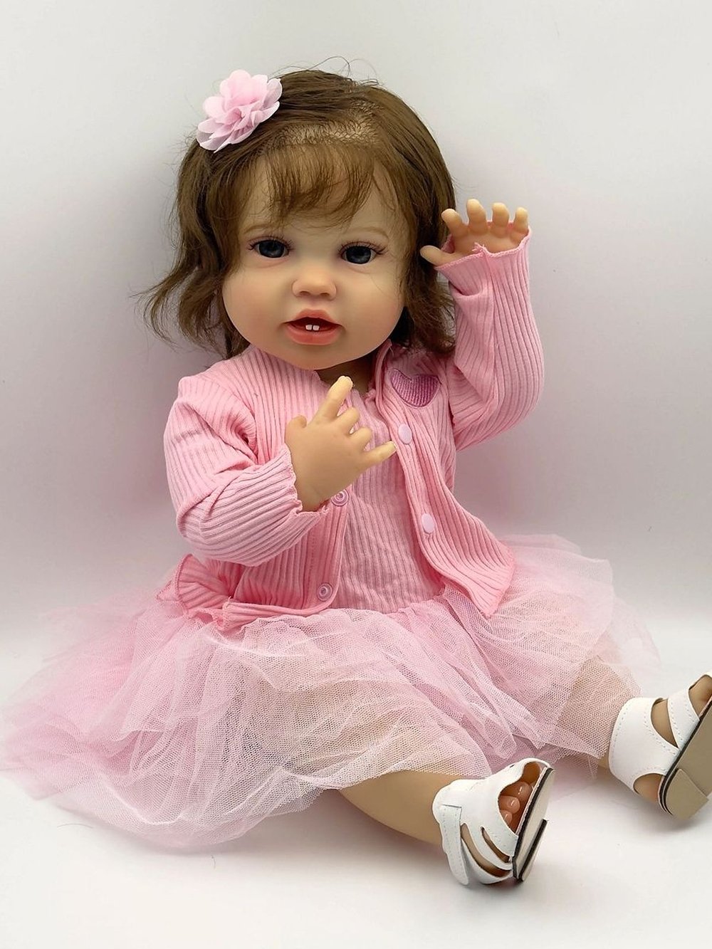 Кукла Реборн виниловая 55см в пакете (FA-827)