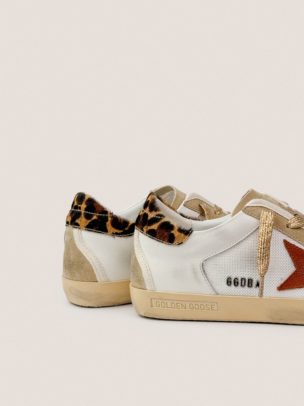 Super Star in nappa leather and mesh with suede star and pony skin heel tab