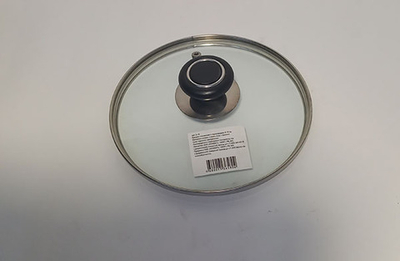 Крышка стекло 18см с пароотводом