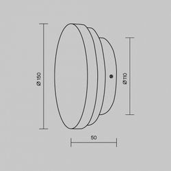 Накладной светильник Maytoni Basic Texture MOD461WL-L5GRK