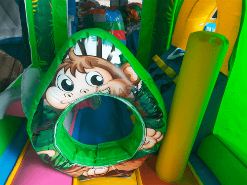 Надувной коммерческий батут Тропический лес 4х4х3.2 м