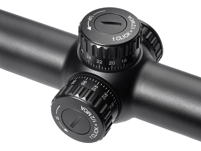 Прицел Gaut Obsidian 1-8x24, сетка 62 (Half MD)