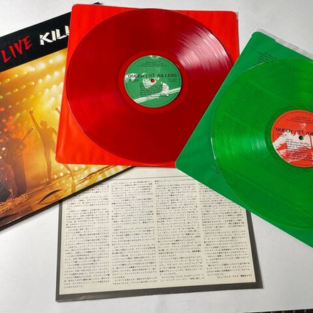 Винтажная виниловая пластинка LP Queen Live Killers (Japan 1979) (No Obi) (Grenn and Red Vinyl) We Will Rock You