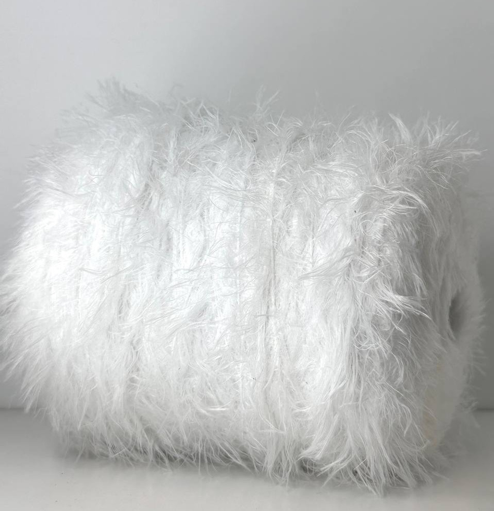 «Лебяжий пух» Травка; 100% микрофибра, 500м/100гр; цвет: белый; S717