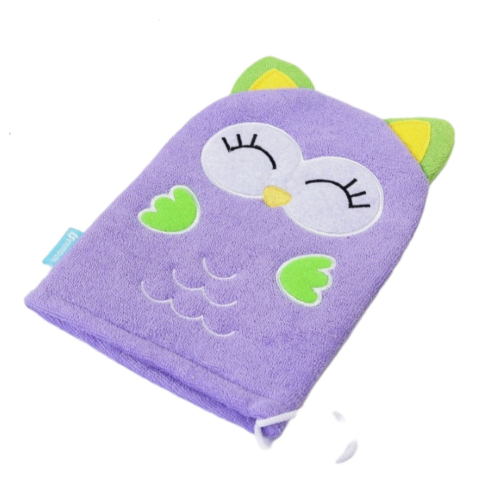 Детская мочалка - рукавичка лис