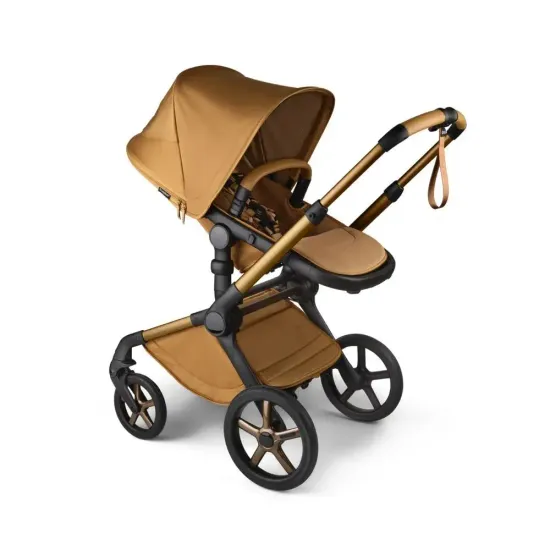 Коляска 2 в 1 Bugaboo Fox 5 Complete Noir Limited Edition (Amber Glow)