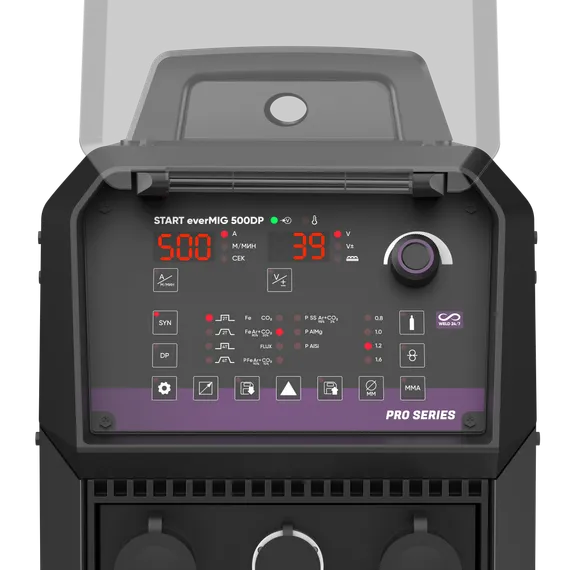 OSA START everMIG 500DP Сварочный полуавтомат 2ST500EDP — промышленный сварочный полуавтомат для цеха, 500 А