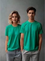 Футболка однотонная базовая хлопок унисекс Баракаттекс