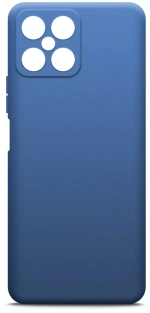 Силиконовый чехол с микрофиброй для Honor X8  blue DF