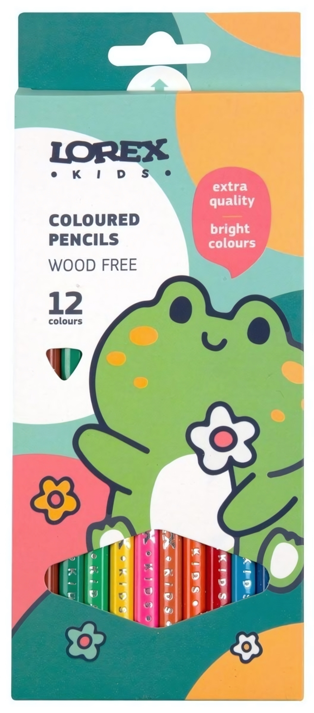 Карандаши 12цв. "Kids" трехгран. корп. пластик карт.уп. (LOREX)