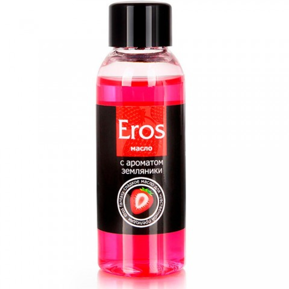 Масло массажное "EROS FANTASY" с ароматом земляники, флакон, 50 мл