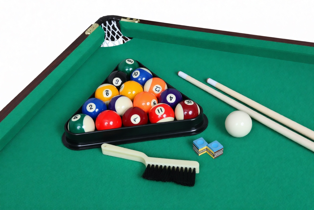 Мини бильярдный стол Удача 3 фута с комплектом аксессуаров пул