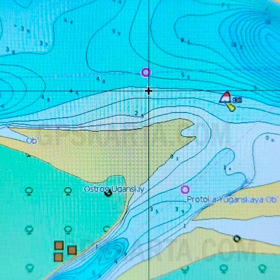C-MAP Россия Сибирь р. Обь Нижневартовск - Сургут - Ханты-Мансийск для Lowrance / Simrad / B&G MAX-N+ RS-Y512