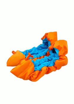 Оранжевый/голубой