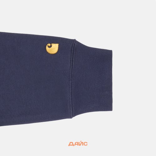 Толстовка мужская Carhartt WIP Chase Sweatshirt артикул:I033660_dark_navy - купить в магазине Дайс